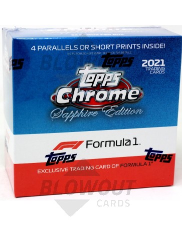 2021 Topps Chrome Formula 1 Racing Sapphire Edition 10 Box Case