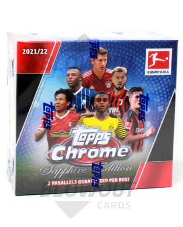 2021/22 Topps Chrome Bundesliga Soccer Sapphire Edition Box