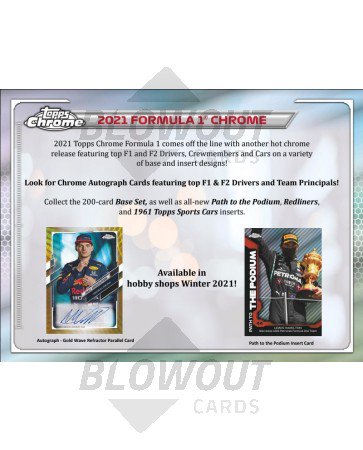 2021 Topps Chrome Formula 1 Racing Blaster Box