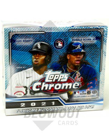 2021 Topps Chrome Baseball Jumbo HTA Box