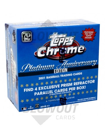 2021 Topps Chrome Platinum Anniversary Baseball Mega Box