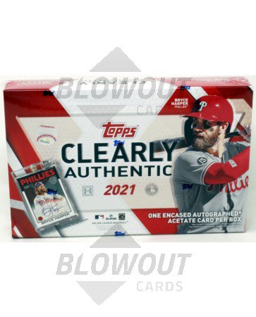 2021 Topps Clearly Authentic Baseball 20 Box Case