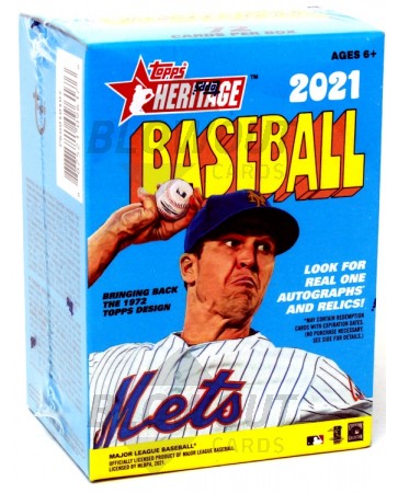 2021 Topps Heritage Baseball Blaster Box