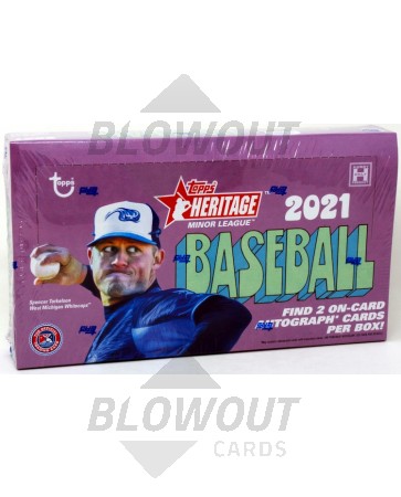2021 Topps Heritage Minor League Baseball Hobby Box