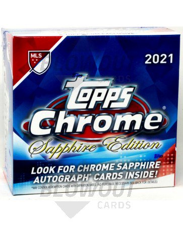 2021 Topps MLS Chrome Soccer Sapphire Edition Box