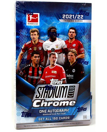 2022 Topps Stadium Club Chrome Bundesliga Soccer Hobby Box