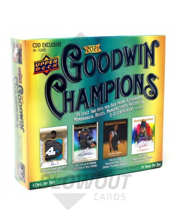 2021 Upper Deck Goodwin Champions Hobby CDD Exclusive Box