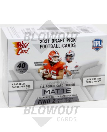 2021 Wild Card MATTE White Football Blaster Box