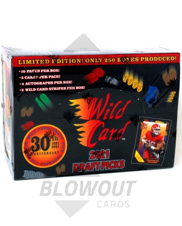 2021 Wild Card Draft Picks 30th Anniversary Black NSCC Football Box