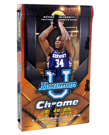 2022/23 Bowman University Chrome Basketball Hobby 12 Box Case