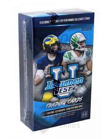 2022 Bowman's Best University Football Hobby Mini Box
