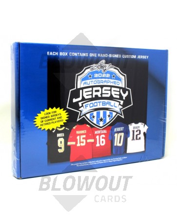 2022 Leaf Autographed Football Jersey Edition 10 Box Case