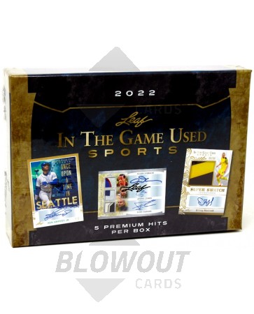 2022 Leaf In The Game (ITG) Game Used Sports Box