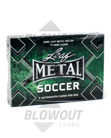 2022 Leaf Metal Soccer Hobby 10 Box Case