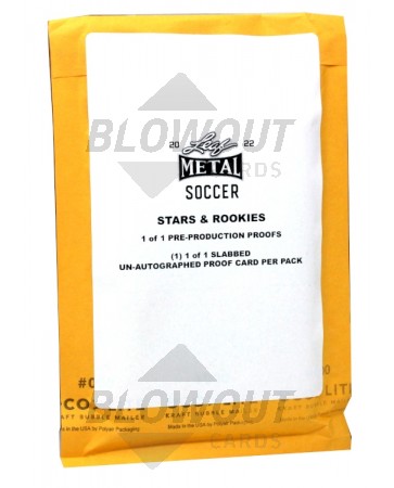 2022 Leaf Metal Stars & Rookies Soccer 10 Pack Lot