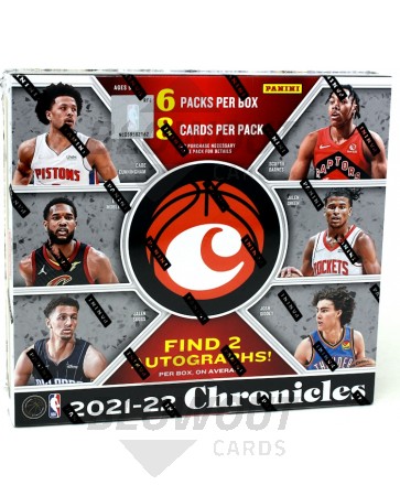 2021/22 Panini Chronicles Basketball Hobby 12 Box Case