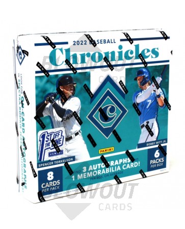 2022 Panini Chronicles Baseball 1st Off the Line Hobby Box