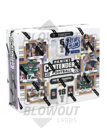 2022 Panini Contenders Football 1st Off The Line Hobby 12 Box Case