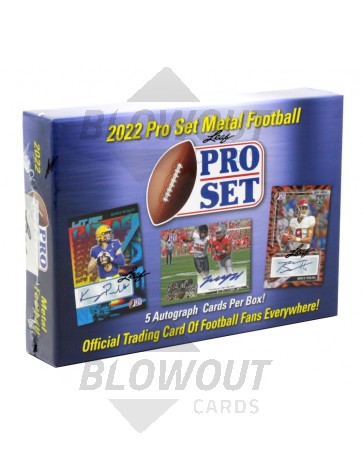 2022 Pro Set Metal Football Hobby Box