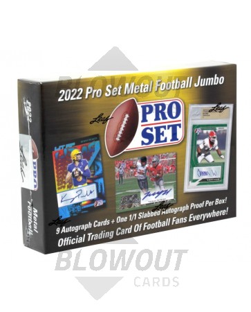 2022 Pro Set Metal Football Jumbo 8 Box Case