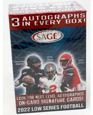 2022 Sage Hit Low Series Football Blaster Box