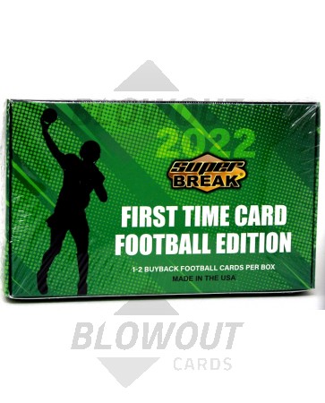 2022 Super Break First Time Card Football Edition Box