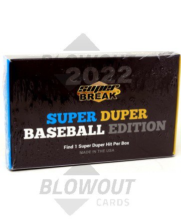2022 Super Break Super Duper Baseball Box