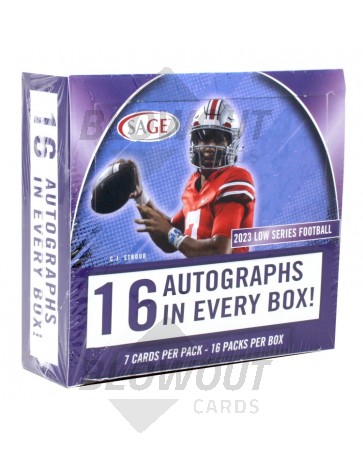2023 Sage Hit Low Series Football Hobby 16 Box Case