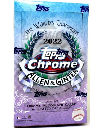 2022 Topps Allen & Ginter Chrome Baseball Hobby 12 Box Case
