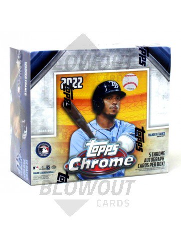 2022 Topps Chrome Baseball Jumbo HTA 8 Box Case