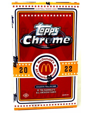 2022 Topps Chrome McDonald's All American Basketball Hobby 12 Box Case