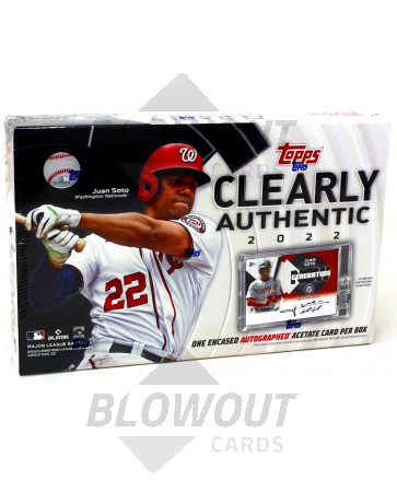 2022 Topps Clearly Authentic Baseball Hobby Box
