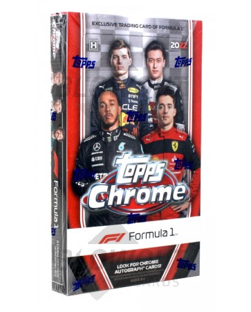2022 Topps Chrome Formula 1 Racing Hobby 12 Box Case