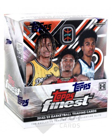 2022/23 Topps Finest Overtime Elite Basketball Hobby 8 Box Case