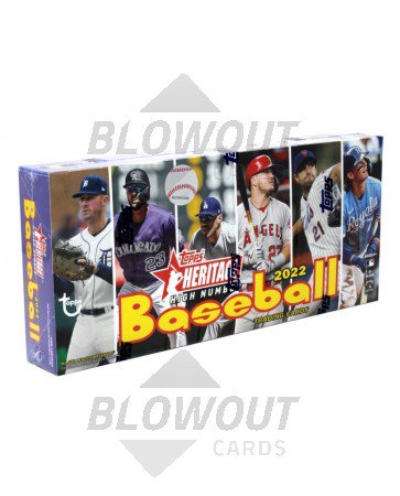 2022 Topps Heritage High Number Baseball Hobby 12 Box Case