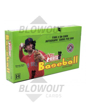 2022 Topps Heritage Minor League Baseball Hobby Box