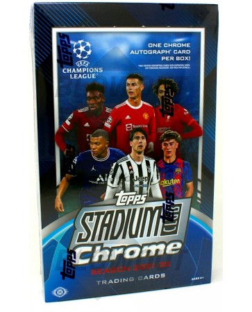 2021/22 Topps UEFA Champions League Stadium Club Chrome Soccer Hobby Box