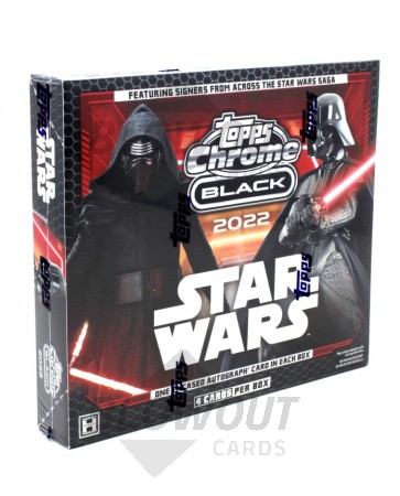 2022 Topps Star Wars Chrome Black Hobby 12 Box Case