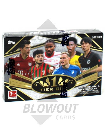 2022 Topps Tier One Bundesliga Soccer Hobby 12 Box Case