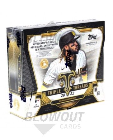 2022 Topps Triple Threads Baseball Hobby 9 Box Case
