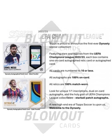 2022/23 Topps UEFA Champions League Dynasty Soccer Hobby Box