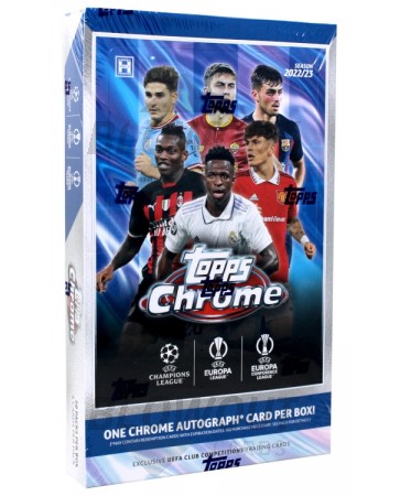 2022/23 Topps UEFA Club Competitions Chrome Soccer Hobby Box