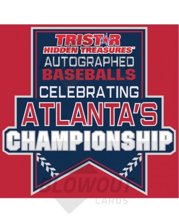 2022 Tristar Autographed Baseball Celebrating Atlanta's Championship Box