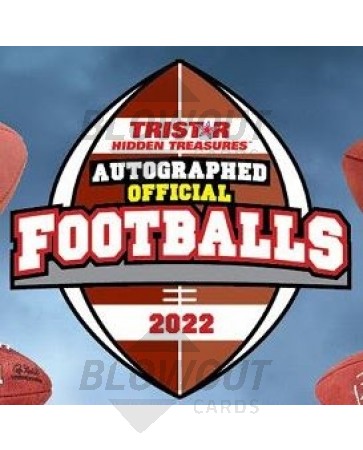 2022 Tristar Hidden Treasures Autographed Official Footballs 4 Box Case
