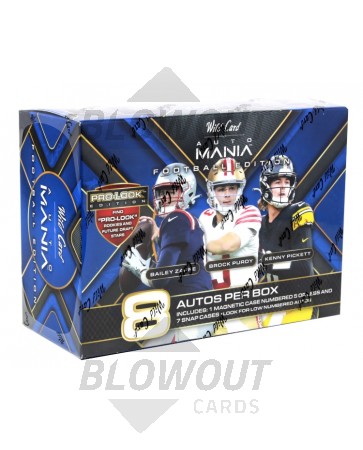 2022 Wild Card Auto Mania Football Hobby 12 Box Case