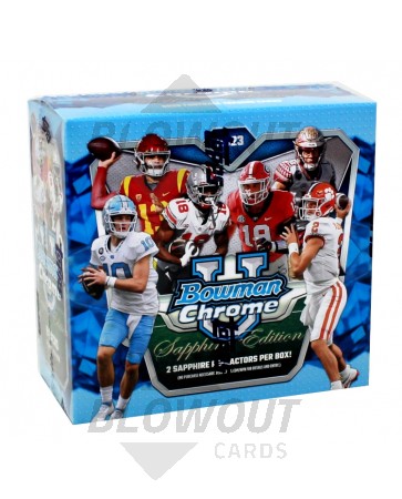 2023 Bowman Chrome University Football Sapphire Box