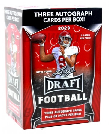 2023 Leaf Draft Football Hobby Blaster Box