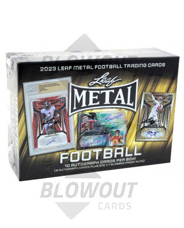 2023 Leaf Metal Draft Football Jumbo 8 Box Case