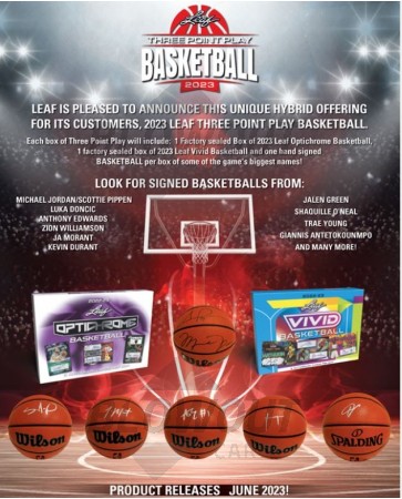 2023 Leaf Three Point Play Basketball Box