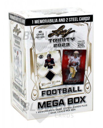 2023 Leaf Trinity Football Mega 20 Box Case
